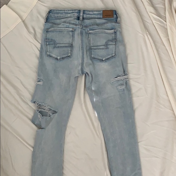 American Eagle Ripped Super Stretch Skinny Jeans - Picture 7 of 8